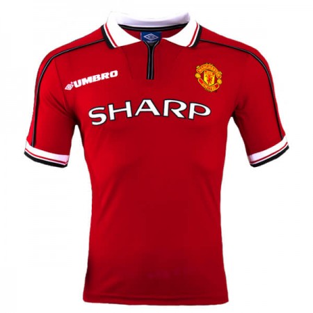 Jalkapallo Peliasut Manchester United Retro Kotipaita 1998-1999 Lyhythihainen